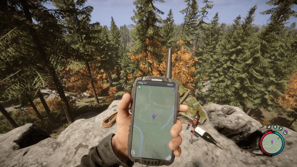 GPS showing the close location of the flashlight.