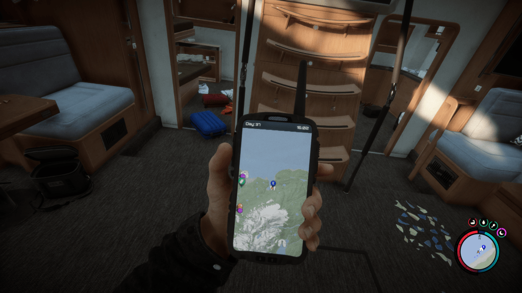 GPS showing the far away location of the video camera.