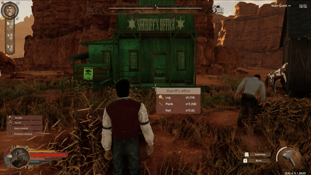 Blueprint of the sheriff's office with the required resources.