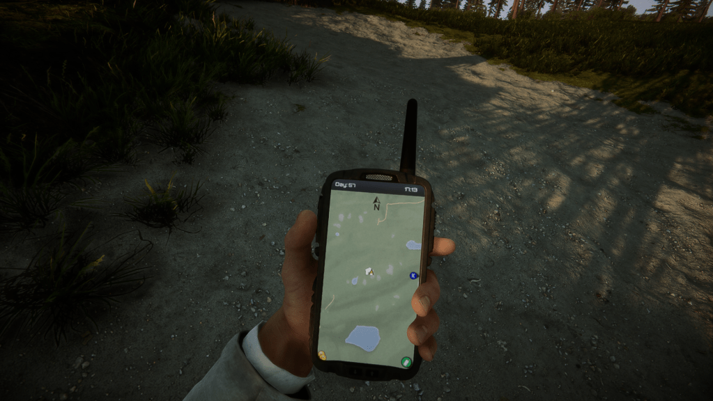 GPS location of the golf course zoomed in.