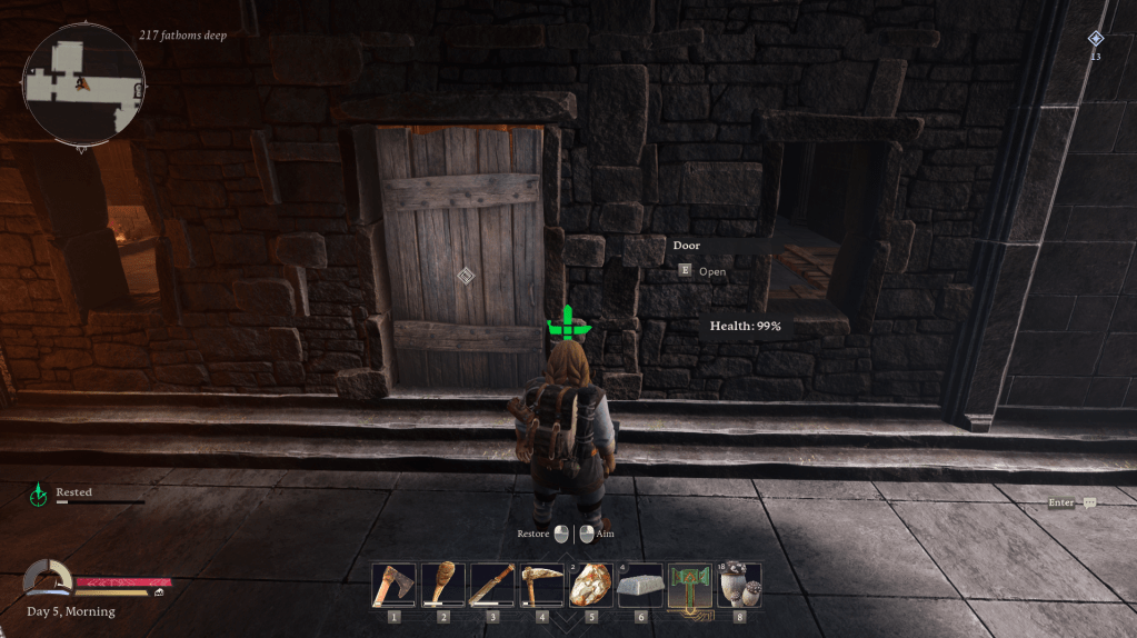 Repairing the wall of a base.