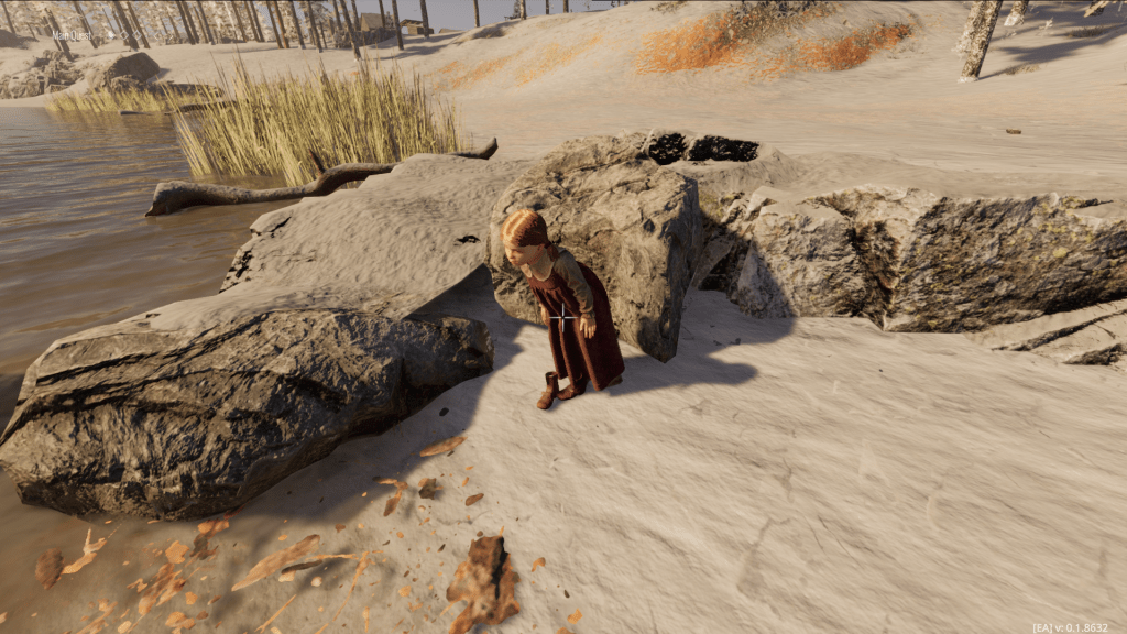 Abby standing by the river.