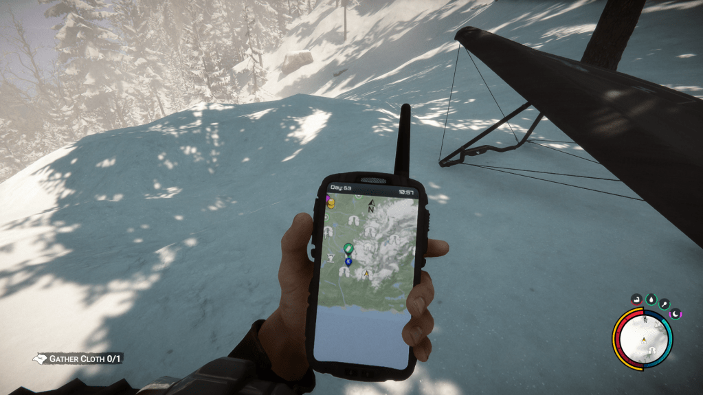 Location of the hang glider.