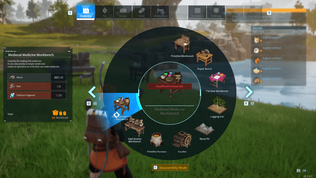 medicine workbench palworld