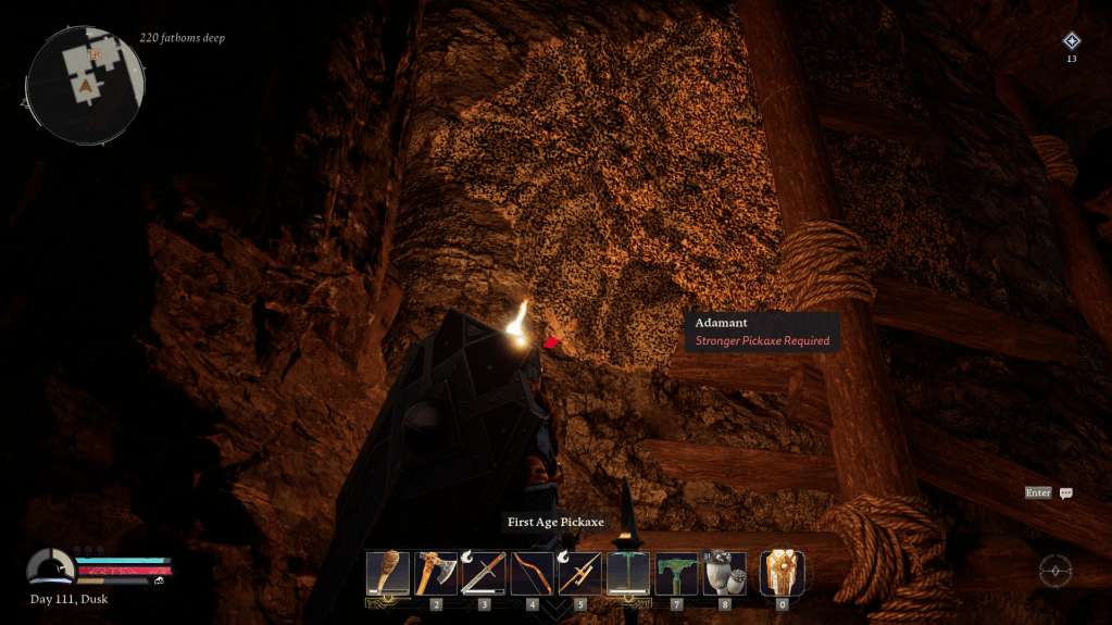 A block of ore called adamant in return to moria